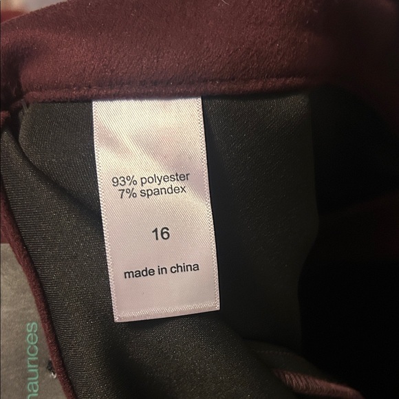 Maurices Deep Burgundy Mini Skirt with Zipper  B - Picture 8 of 8